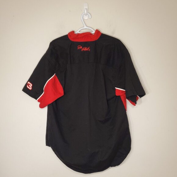 Vintage Dale Earnhardt Nascar short sleeve button up shirt black size L - Picture 2 of 4